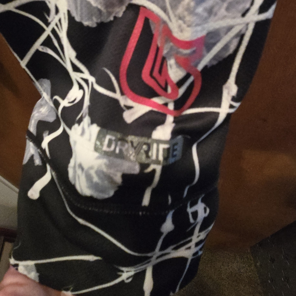 Burton Black & Gray Floral Dry Run Leggings SzM - Picture 3 of 5